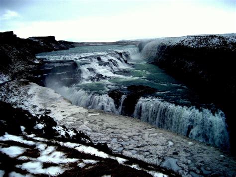 Gullfoss Golden Falls Iceland Beautiful Places To Visit