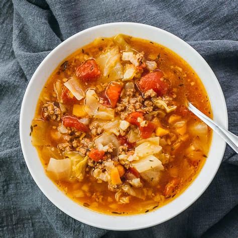 The cabbage soup diet is a fad diet that promises quick weight loss of up to 10 pounds in seven days. Unstuffed Cabbage Roll Soup | Soup with ground beef, Cabbage soup recipes, Unstuffed cabbage ...