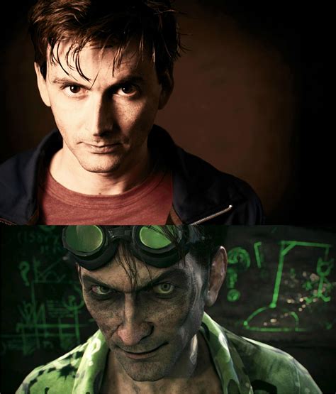 Maybe you would like to learn more about one of these? David Tennant looks like The Riddler in Arkham Knight : BatmanArkham