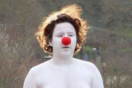 Naked White Female Clown Strolling On The Streets Baffles Locals