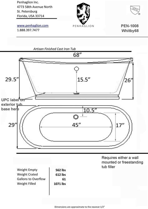 The width of a standard american bathtub is between 32 and 42 inches. This stand alone tubs dimensions - wondrous standard ...