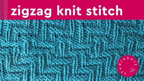 Diagonal Chevron Zigzag Stitch Knitting Pattern For Beginners Youtube