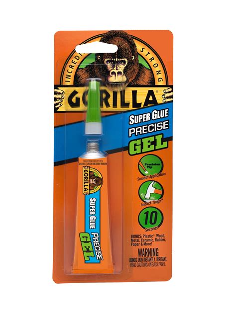 Gorilla Precise Clear Gel Super Glue 15 Gram Tube