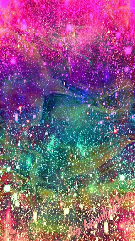 Fun Rainbow Galaxy Glitter Wallpaper I Created For The App