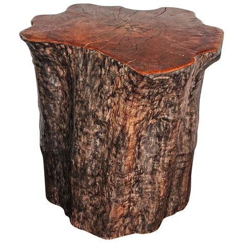 Daanis Tree Trunk Pedestal Table