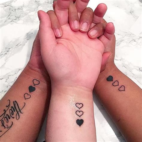 3 Friend Tattoos Sister Heart Tattoos Cute Sister Tattoos Sisters