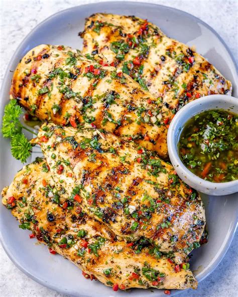 Grilled Chimichurri Chicken Breast Healthy Fitness Meals