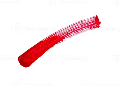 Red Acrylic Paint Strokes For Design Elements Artistic Brush Strokes