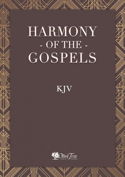Harmony Of The Gospels Kjv For The Bible Study App Bible Study App
