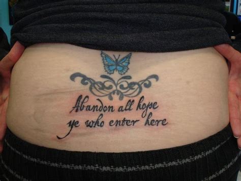 X Post From Rwtf Abandon All Hope Triple Tramp Stamp Rtrashy