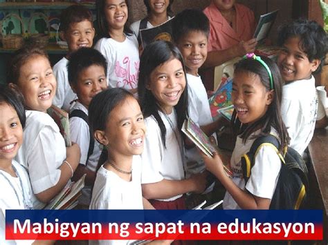 Mga Larawan Na Nagpapakita Ng Mga Karapatan Ng Batang Pilipino Bansana