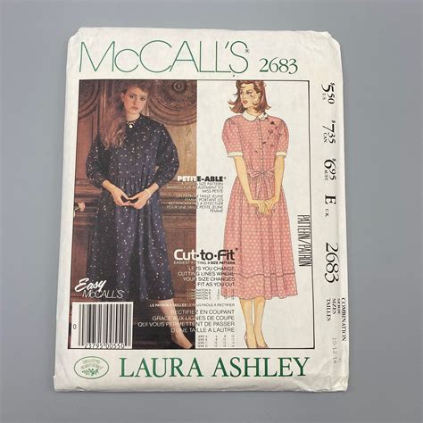 Mccalls 2683 Size 10 12 14 Laura Ashley Dress Sewing Etsy Sewing