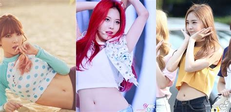 These Female K Pop Idols Are Bellybutton Beauties