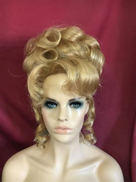Sin City Wigs Glamorous Updo Golden Blonde Curls Twirls Wave Volume