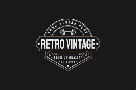 Retro Vintage Badge Logo Design Graphic By Bitmate Studio · Creative