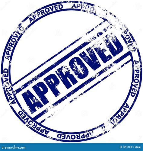 Rubber Stamp Approved Royalty Free Stock Photos Image 1391108