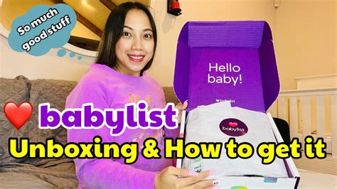 Babylist Hello Baby Box Unboxing 2023 Babylist Welcome Box Youtube