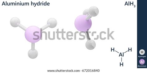 Structural Chemical Formula Molecular Structure Aluminium Stock