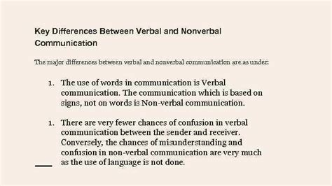 👍 A Key Difference Between Verbal And Nonverbal Communication Is That