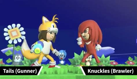 Tails And Knuckles Mii Fighter Costumes Return In Smash Ultimate As Dlc