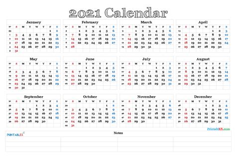 Free printable weekly calendar templates 2021 for microsoft word (.docx). 2021 Calendar with Week Numbers Printable - 21ytw82