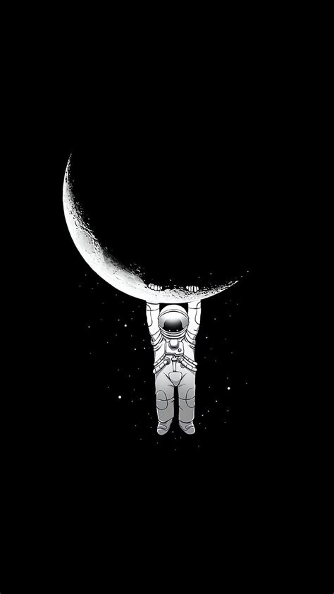 Dark Space Dark Space Moon Astronaut Hd Phone Wallpaper Peakpx