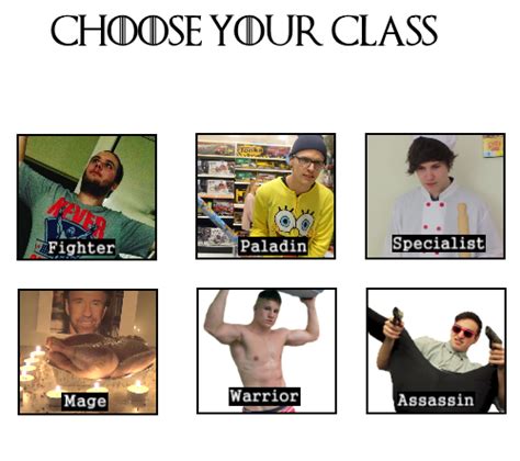 Idubbbz Maxmoefoe And Filthyfrank Choose Your Class Know Your Meme
