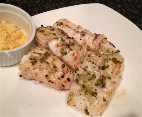 Fresh Grilled Grouper With A Jalapeno Tartar Sauce Grilled Grouper