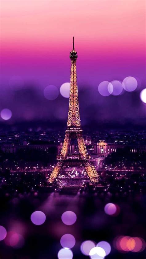 Eiffel Tower Night Bokeh Lights Amazing Landscapes Paris Wallpaper