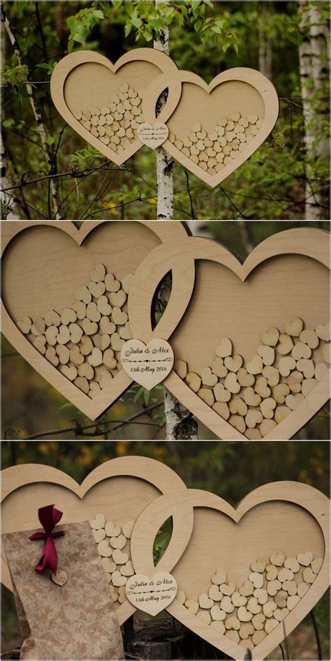The leaves come in different beautiful colors on which the guests sign in. Etsy Finds: 18 Rustic Country Wood Wedding Guest Books | Deer Pearl Flowers