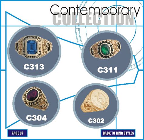 Contemporary Class Ring Styles