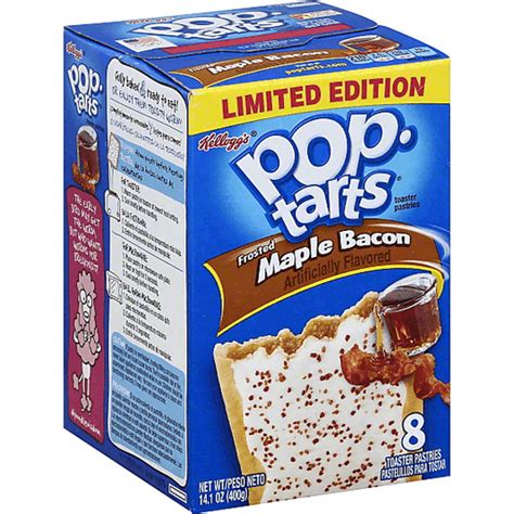 Kellogg S Pop Tarts Frosted Maple Bacon Toaster Pastries 8 Ct Box Toaster Pastries And Breakfast