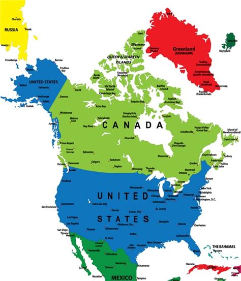 North America Map Region City Map Of World Region City