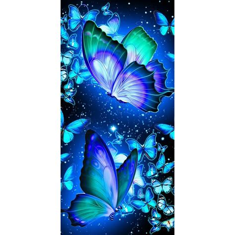 Fluorescent Butterfly Full Round Diamond Painting 4080cm