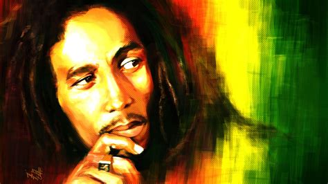 Fond Décran Portrait Bob Marley Couleur 1920x1080 Px Couverture
