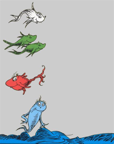 One fish, two fish, red fish, blue fish by dr. One Fish Two Fish Red Fish Blue Fish | Clip art, Dr. seuss ...