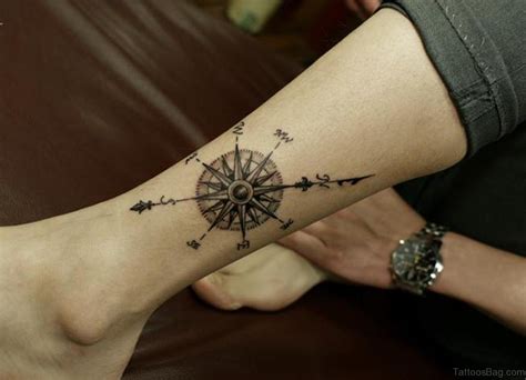 Stylish Compass Tattoos For Leg Tattoo Designs Tattoosbag Com
