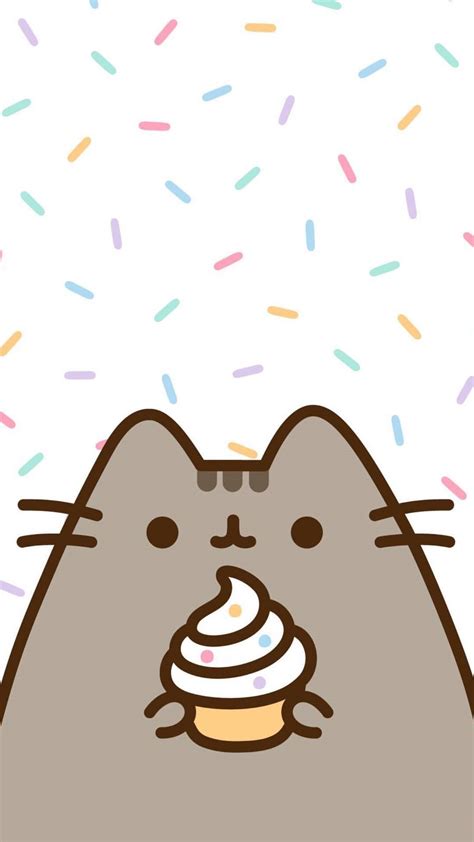 Download Cute Kawaii Cat Cupcake Wallpaper