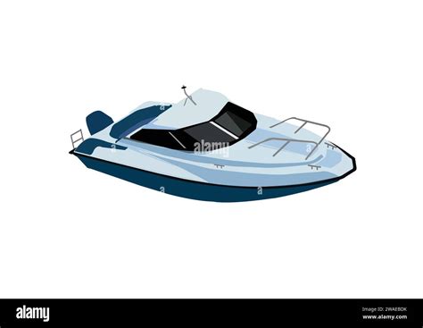 Yacht Vector Illustration Stock Vector Image Art Alamy