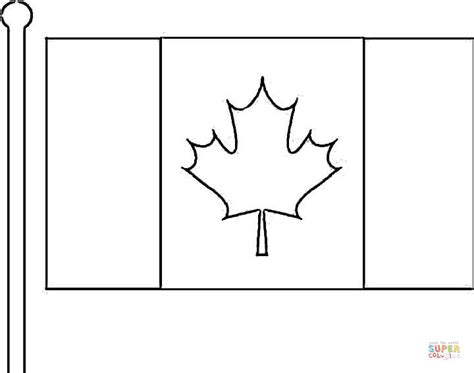 Dibujo De Bandera De Canadá Para Colorear Dibujos Para Colorear