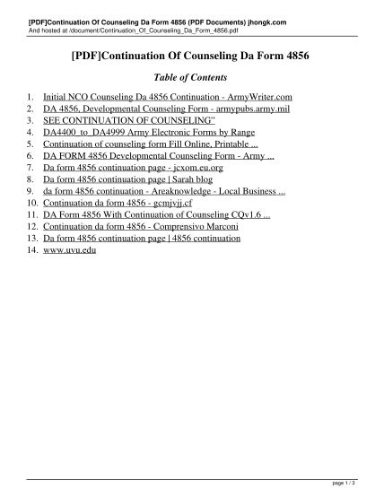 41 Da Form 4856 Initial Counseling Free To Edit Download And Print