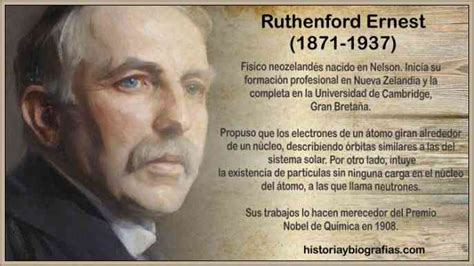 Biografía De Rutherford Y Su Modelo Atomico Del Atomo