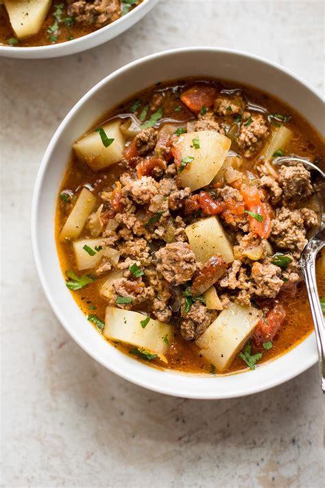 Check out all of our super easy and fast recipes. Easy Hamburger Soup | Recipe | Easy hamburger soup, Easy ...