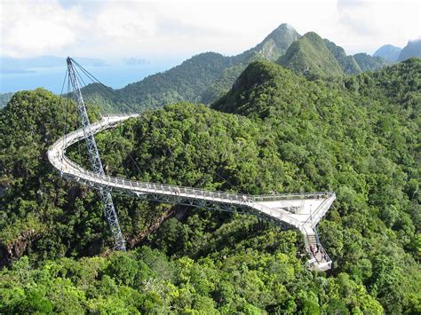 Get to the top station and optionally walk on to the famous curved langkawi sky bridge (at extra cost) and feel the fresh blowing mountain air and catch the panoramic view of the area. Malaysia