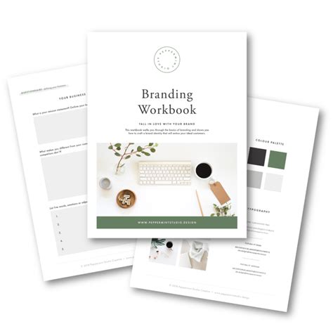 Free Branding Workbook — Peppermint Studio | Branding workbook, Branding, Workbook
