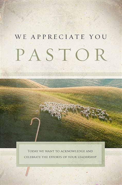 We Appreciate You Pastor Bulletin Pkg 100 Pastor Appreciation