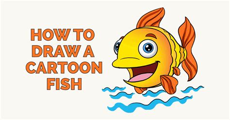 How To Draw A Cartoon Fish In A Few Easy Steps Easy Drawing Guides