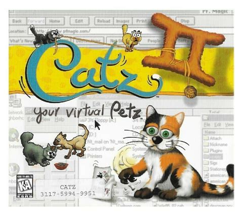 Catz Ii Your Virtual Petz Pf Magic Pc Cd Rom 1997