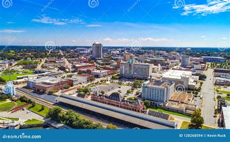 Montgomery Alabama Van De Binnenstad Al Skyline Aerial Stock Foto