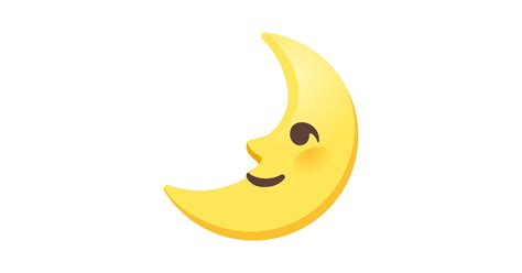 🌛 First Quarter Moon Face Emoji
